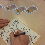 bezig met schatkaart